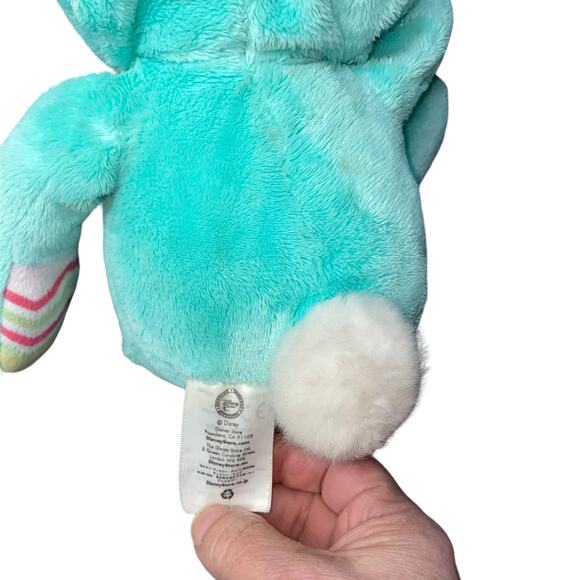 Disney Mickey Mouse Plush Bunny Rabbit Baby Shower Gift Nursery Decor Blue 10" - Picture 11 of 14